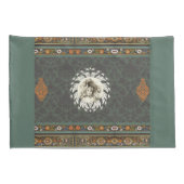  collage Retro met kant en bloemen Kussensloop (Achterkant-Rechts)