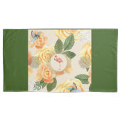  collage Retro met kant en bloemen Kussensloop (Voorkant-Links)