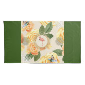  collage Retro met kant en bloemen Kussensloop (Achterkant-Rechts)