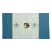  collage Retro met kant en bloemen Kussensloop (Achterkant)