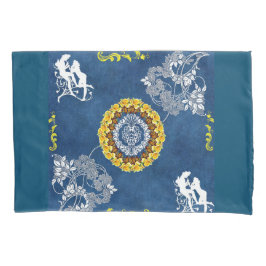  collage Retro met kant en bloemen Kussensloop