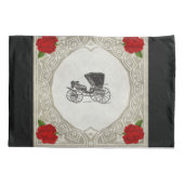  collage Retro met kant en bloemen Kussensloop (Achterkant)