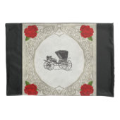  collage Retro met kant en bloemen Kussensloop (Voorkant)