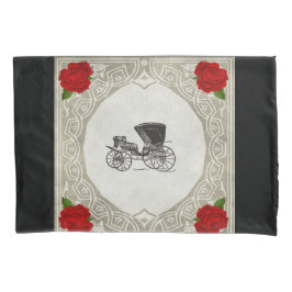  collage Retro met kant en bloemen Kussensloop