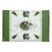  collage Retro met kant en bloemen Kussensloop (Achterkant-Links)