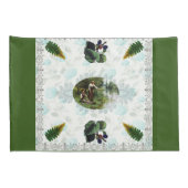  collage Retro met kant en bloemen Kussensloop (Achterkant-Rechts)