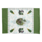  collage Retro met kant en bloemen Kussensloop (Voorkant-Links)