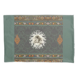  collage Retro met kant en bloemen Kussensloop