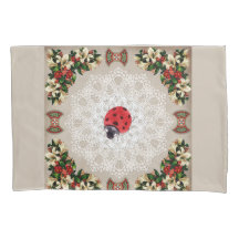  collage Retro met kant en bloemen