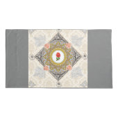  collage Retro met kant en bloemen Kussensloop (Achterkant)