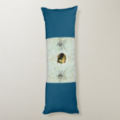  collage Retro met kant en bloemen Lichaamskussen (Achterkant (Verticaal))