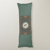 collage Retro met kant en bloemen Lichaamskussen (Achterkant (Verticaal))