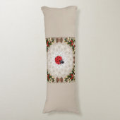  collage Retro met kant en bloemen Lichaamskussen (Voorkant Verticaal)