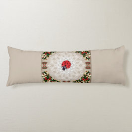  collage Retro met kant en bloemen Lichaamskussen