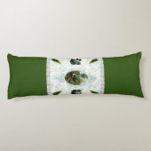  collage Retro met kant en bloemen Lichaamskussen (Achterkant)