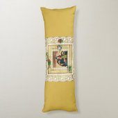  collage Retro met kant en bloemen Lichaamskussen (Achterkant (Verticaal))