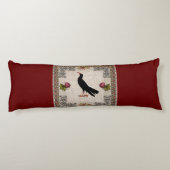  collage Retro met kant en bloemen Lichaamskussen (Achterkant)