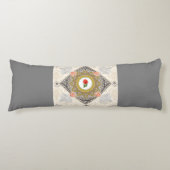  collage Retro met kant en bloemen Lichaamskussen (Voorkant)