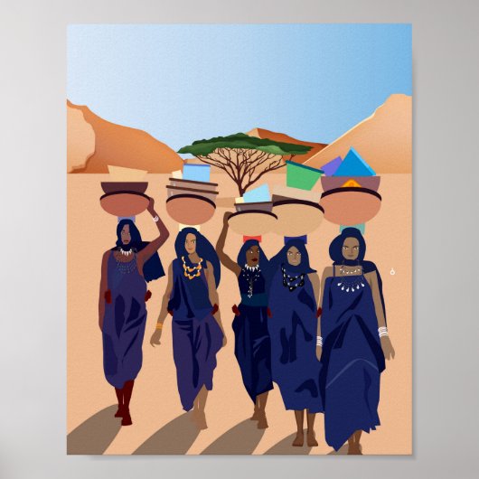 collage Retro met kant en bloemen Poster (Voorkant)