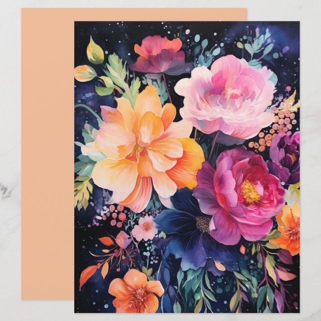 Collage Rozen Pioen (Voorkant / Achterkant)