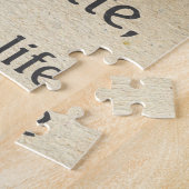 collage Santa-muzikale kerstboodschap, Legpuzzel (Zijkant)