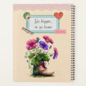 Collage scrapbooking handgemaakte stijl op maat planner (Achterkant)