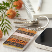 Collage set specerijen en voedselingrediënten sleutelhanger (Voorkant Rechts)