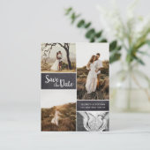 Collage Sparen de datumverloving van de Weddenscha Aankondiging (Staand voorkant)