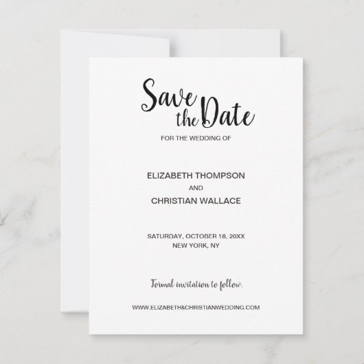 Collage Sparen de datumverloving van de Weddenscha Aankondiging (Achterkant)