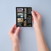 Collage stijl Realtor Open Huis Adverteren Flyer (Hand)