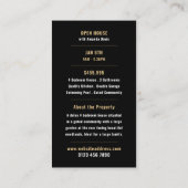 Collage Style Realtor Open Huis Adverteren Kaarten Visitekaartje (Achterkant)