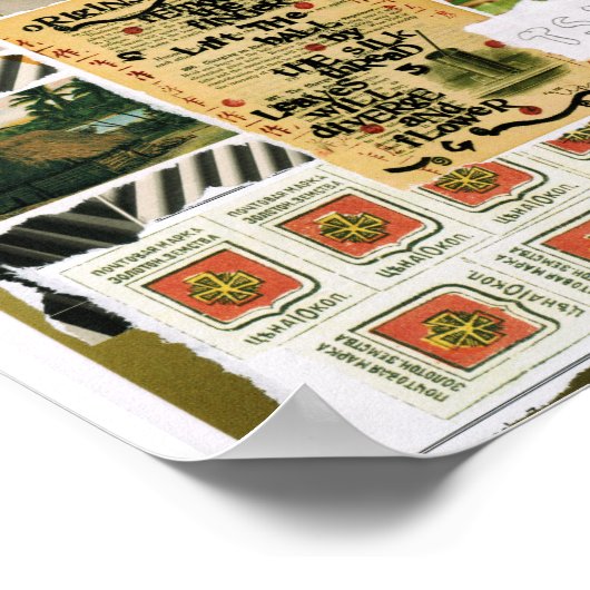 Collage Torn Art Therapy Hand-Designed Poster (Hoek)