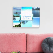 Collage Travel Photo Quote Modern Canvas Afdruk (Insitu (Woonkamer))