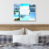 Collage Travel Photo Quote Modern Canvas Afdruk (Insitu (Slaapkamer))