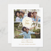 Collage Trendy 3 Photos Instant Engagement Session (Voorkant / Achterkant)