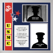 Collage USMC Photo Scrapbook Poster (Voorkant)