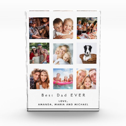 Collage vader familie foto beste vader (Voorkant)