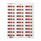 Collage Vakantie Adreslabel Etiket (Full Sheet)