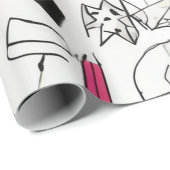 collage van abstracte Waterverf Cadeaupapier (Rol Hoek)