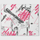 collage van abstracte Waterverf Cadeaupapier (Vlak)