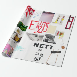 collage van abstracte Waterverf Cadeaupapier