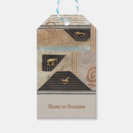 Collage van Afrikaanse dieren Cadeaulabel