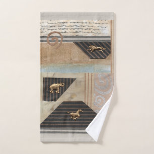Collage van Afrikaanse dieren Handdoek