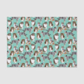 Collage van Aussies Australian Shepherd Dogs Tissuepapier (Voorkant)