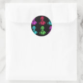 Collage van Copernicus Ronde Sticker (Tas)