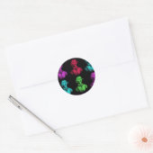 Collage van Copernicus Ronde Sticker (Envelop)