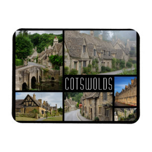 Collage van Cotswolds-steden reis foto Magneet