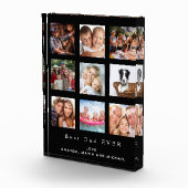Collage van de beste vader zwarte fotofamilie fotoblokken (Rechts)