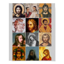  collage van de Heilige Jezus krist onze redder