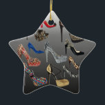 Collage van de Hielen van de schoen past de Hoge Keramisch Ornament<br><div class="desc">Collage van de Hielen van de schoen past de Hoge aan</div>